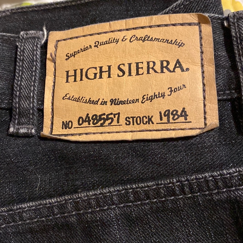 🛑LAST CHANCE🛑 HIGH SIERRA Black Jeans 36x34 BUY NOW - Picture 2 of 5
